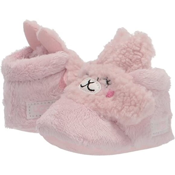 UGG Other - UGG Baby Girl Pink Bixbee Llama Stuffie Boot SZ 4